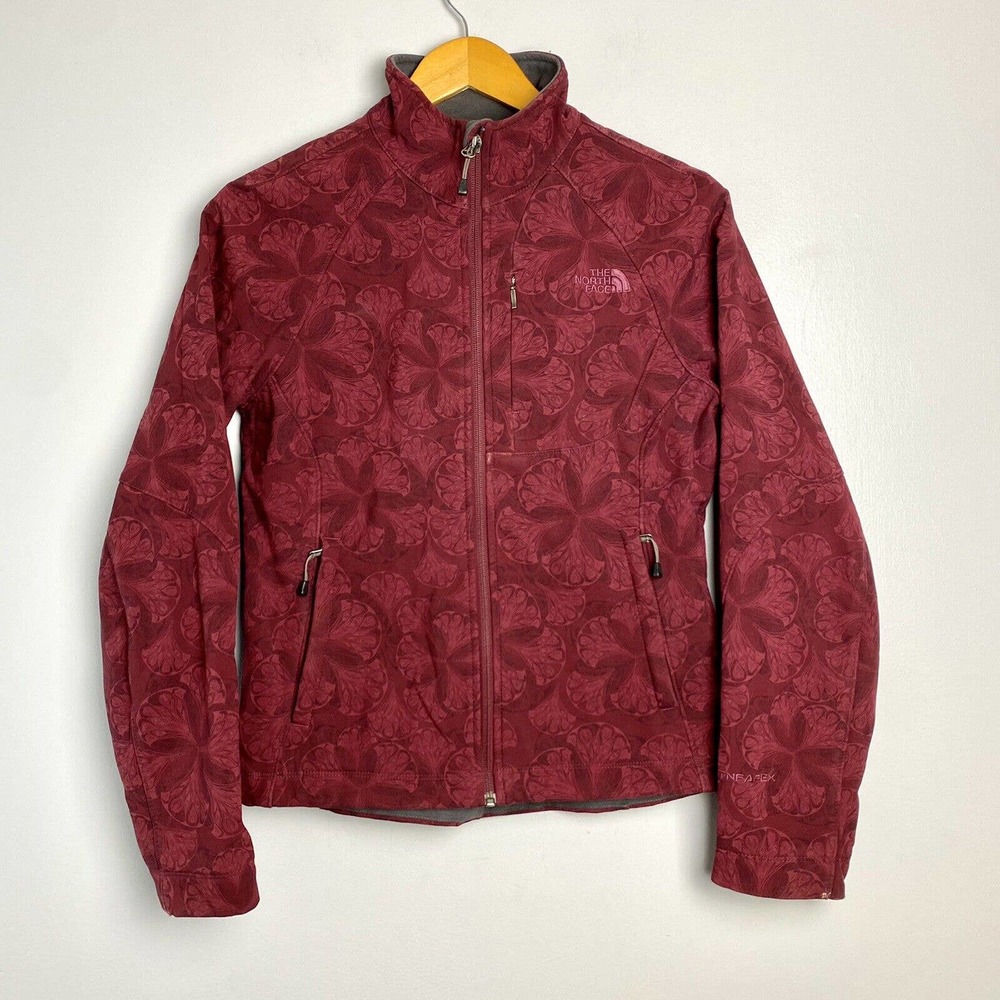 The North Face Full Zip Burgundy Shell Jacket Small